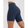 imageODODOS High Waist Workout Shorts for Women Tummy Control Workout Gym Athletic Biker Shorts6quot8quot InseamNavy