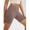 imageODODOS High Waist Workout Shorts for Women Tummy Control Workout Gym Athletic Biker Shorts6quot8quot InseamPurple Taupe