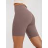 imageODODOS High Waist Workout Shorts for Women Tummy Control Workout Gym Athletic Biker Shorts6quot8quot InseamPurple Taupe