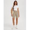 imageODODOS High Waist Workout Shorts for Women Tummy Control Workout Gym Athletic Biker Shorts6quot8quot InseamShaker Beige