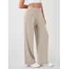 imageODODOS Modal Soft Wide Leg Pants for Women High Waist Casual Relaxed Pants with Pockets2729quot 31quot InseamSmokey Taupe