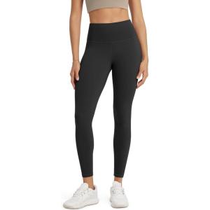 imageODODOS Womens High Waisted Workout Leggings 25quot  28quot Tummy Control Buttery Soft Athletic Gym Workout Yoga PantsOnyx Black Grey