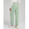 imageODODOS Womens Brushed Fleece Jogger Sweatpants  Cozy Warm Adjustable HighRise Relaxed Lounge Pants with PocketsMint Green Heather