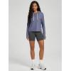 imageODODOS Womens Essential Hoodie  Ultra Soft Stratum Tech Pullover UPF 50 Moisture Wicking Long Sleeve TopCosmic Heather