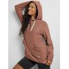 imageODODOS Womens Oversized Hoodie  Ultra Soft Stratum Tech Pullover UPF 50 Long Sleeve Tops with Kangaroo Pocket