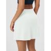 imageODODOS Wrap Skorts for Women Builtin Shorts High Waist Tennis Skirts with Pockets for Casual Athletic GolfPorcelain White