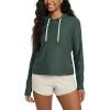imageODODOS Womens Essential Hoodie  Ultra Soft Stratum Tech Pullover UPF 50 Moisture Wicking Long Sleeve TopAspen Heather