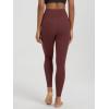 imageODODOS No Front Seam Yoga Leggings for Women  25quot  28quot High Waist Buttery Soft Lounge Yoga PantsBurgundy