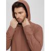 imageODODOS Mens Long Sleeve Hoodie  Stratum Tech Performance Pullover  Ultra Soft Moisture Wicking UPF 50 TopTamarind Heather