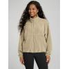 imageODODOS Womens Polar Fleece FullZip Cinchable Jacket  Soft Warm Winter Long Sleeve Outerwear with PocketsSandstone