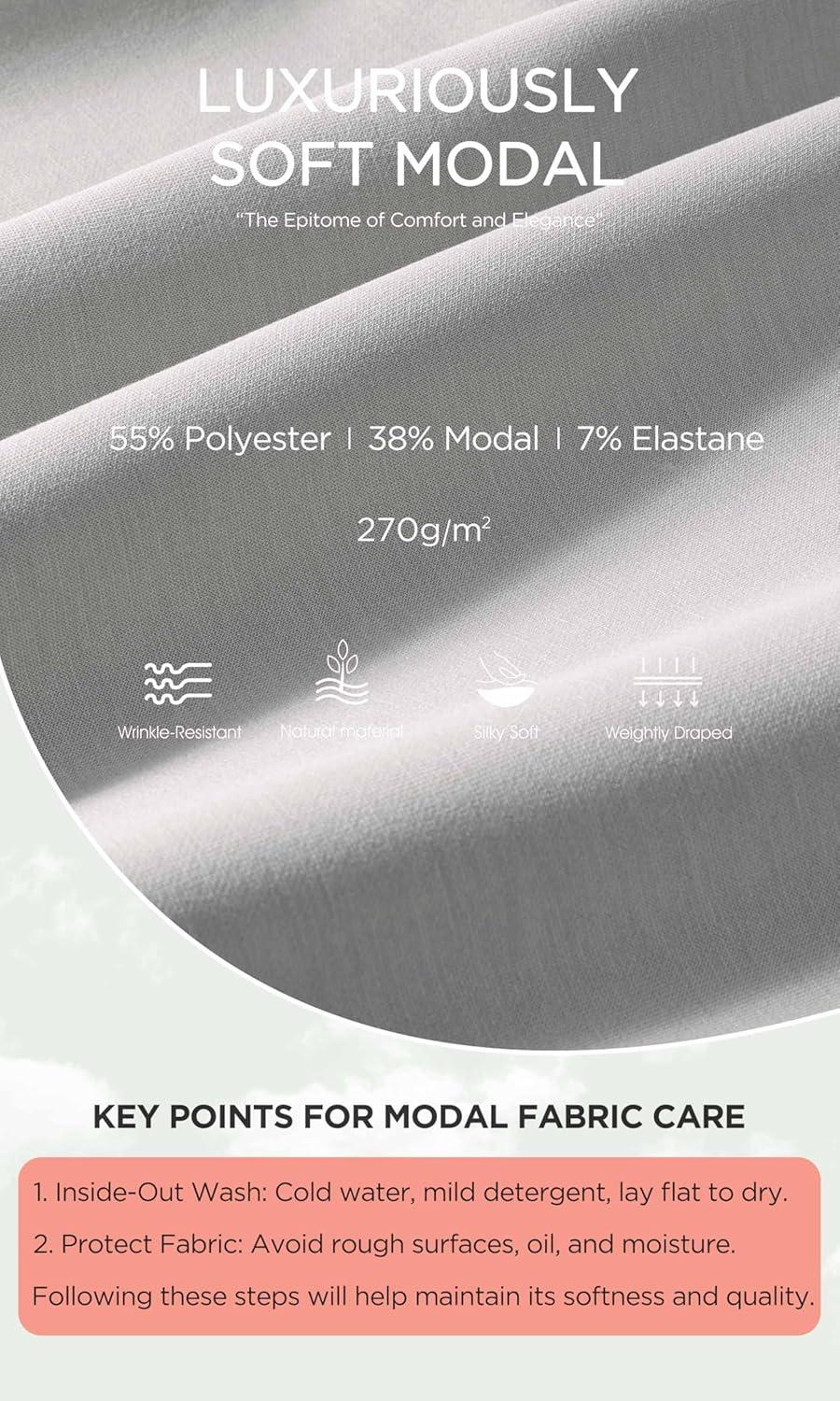 imageODODOS Modal Soft Wide Leg Cropped Pants for Women High Waist Casual Relaxed Pants with Pockets25 InseamLight Gray