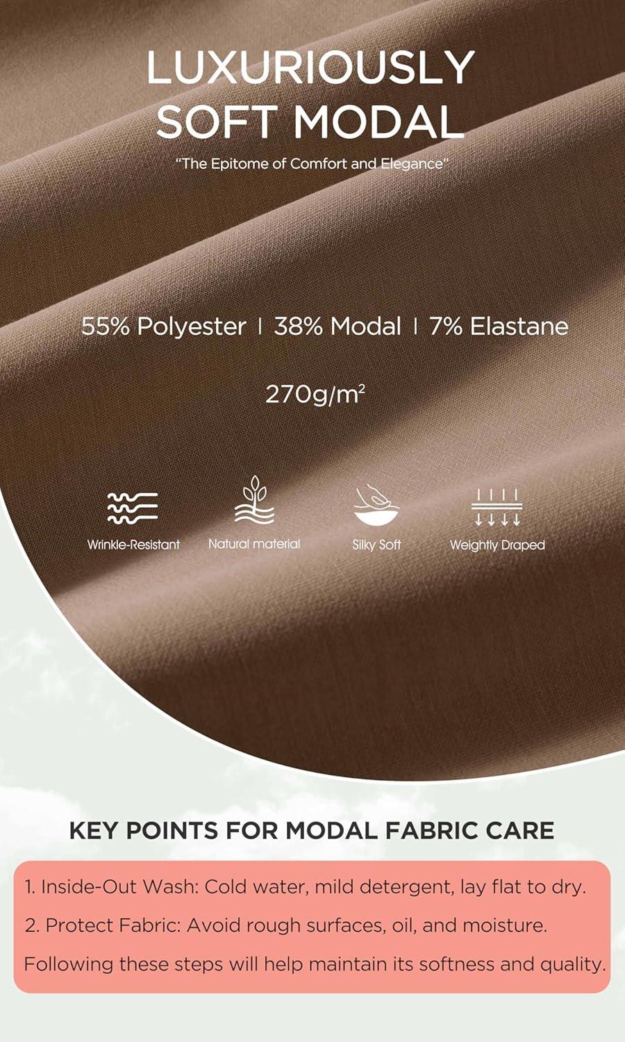 imageODODOS Womens Modal Soft Oversized Hoodies Long Sleeve Hooded Sweatshirts Pullover Top with Kangaroo PocketNutria