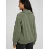 imageODODOS Modal Soft HalfZip Sweatshirts for Women Long Sleeve Relaxed Fit Collared Pullover TopDark Sage