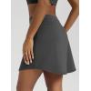 imageODODOS Womens Drawstring Tie Daily Skirts Long 17quot  Builtin Shorts Athletic Golf Tennis Skorts with Ball PocketCharcoal