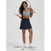 imageODODOS Womens Drawstring Tie Daily Skirts Long 17quot  Builtin Shorts Athletic Golf Tennis Skorts with Ball PocketDeep Navy