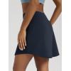 imageODODOS Womens Drawstring Tie Daily Skirts Long 17quot  Builtin Shorts Athletic Golf Tennis Skorts with Ball PocketDeep Navy