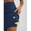 imageODODOS Womens Drawstring Tie Daily Skirts Long 17quot  Builtin Shorts Athletic Golf Tennis Skorts with Ball PocketNavy