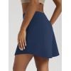 imageODODOS Womens Drawstring Tie Daily Skirts Long 17quot  Builtin Shorts Athletic Golf Tennis Skorts with Ball PocketNavy