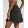 imageODODOS Womens Drawstring Tie Daily Skirts Long 17quot  Builtin Shorts Athletic Golf Tennis Skorts with Ball PocketOnyx Black