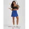 imageODODOS Womens Drawstring Tie Daily Skirts Long 17quot  Builtin Shorts Athletic Golf Tennis Skorts with Ball PocketRoyal Blue
