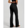 imageODODOS Womens High Waist Flared Yoga Pants Tummy Control Gym Workout Bootcut Leggings with Inner Pocket  29quot  31quot InseamBlack