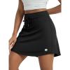 imageODODOS Womens Drawstring Tie Daily Skirts Long 17quot  Builtin Shorts Athletic Golf Tennis Skorts with Ball PocketBlack