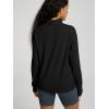 imageODODOS Womens Stretch Fleece HalfZip Sweatshirts  Ultra Soft Cozy Warm Long Sleeve Mock Neck Pullover TopsBlack