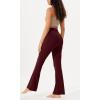 imageODODOS Womens High Waist Flared Yoga Pants 20 Tummy Control Gym Workout Bootcut Leggings with Inner Pocket 29quot 31quot InseamBurgundy