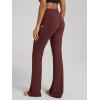 imageODODOS Womens High Waist Flared Yoga Pants 20 Tummy Control Gym Workout Bootcut Leggings with Inner Pocket 29quot 31quot InseamBurgundy