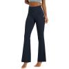 imageODODOS Womens High Waist Flared Yoga Pants 20 Tummy Control Gym Workout Bootcut Leggings with Inner Pocket 29quot 31quot InseamDeep Navy