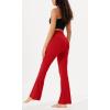 imageODODOS Womens High Waist Flared Yoga Pants 20 Tummy Control Gym Workout Bootcut Leggings with Inner Pocket 29quot 31quot InseamRed