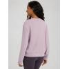 imageODODOS Womens Stretch Fleece Long Sleeve Sweatshirts  UltraSoft Cozy Warm Crewneck Pullover TopsOrchid Tint