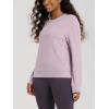 imageODODOS Womens Stretch Fleece Long Sleeve Sweatshirts  UltraSoft Cozy Warm Crewneck Pullover TopsOrchid Tint
