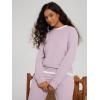 imageODODOS Womens Stretch Fleece Long Sleeve Sweatshirts  UltraSoft Cozy Warm Crewneck Pullover TopsOrchid Tint