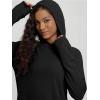 imageODODOS Womens Stretch Fleece Hoodies UltraSoft Cozy Warm Essential Pullover Long Sleeve Top Hooded SweatshirtsBlack