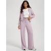 imageODODOS Womens Stretch Fleece Wide Leg Sweatpants  UltraSoft Cozy Warm HighRise Relaxed Lounge Pants with Pockets  29quotOrchid Tint