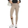 imageODODOS Womens Thick Fleece Lined Leggings Thermal Warm Winter Tights  25quot  28quot High Waisted Yoga Pants with Back PocketsDark Beige