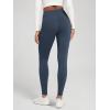 imageODODOS Womens Thermal Bonded Fleece Lined Leggings  Thick Warm Winter High Waisted Yoga Pants with Back Pocket  25quot  28quotNavy