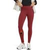 imageODODOS Womens Thermal Bonded Fleece Lined Leggings  Thick Warm Winter High Waisted Yoga Pants with Back Pocket  25quot  28quotRed Dahlia