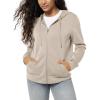 imageODODOS Womens Modal Soft FullZip Hoodies Casual Relaxed Fall Outfit Hooded Jacket with PocketsSmokey Taupe