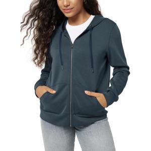 imageODODOS Womens Modal Soft FullZip Hoodies Casual Relaxed Fall Outfit Hooded Jacket with PocketsNavy