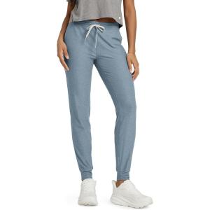 imageODODOS Womens Performance Joggers  Ultra Soft Stratum Tech Sweatpants Adjustable Mid Rise Pants with PocketsDusty Blue Heather