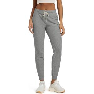 imageODODOS Womens Performance Joggers  Ultra Soft Stratum Tech Sweatpants Adjustable Mid Rise Pants with PocketsGrey Heather