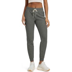 imageODODOS Womens Performance Joggers  Ultra Soft Stratum Tech Sweatpants Adjustable Mid Rise Pants with PocketsSmoke Heather