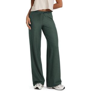 image:imageODODOS Womens Wide Leg Pants  Ultra Soft odSTRATUM Tech Adjustable MidRise Casual Pajama Lounge PantsAspen Heather