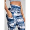 image:imageODODOS Womens High Waisted Yoga Capris with Pockets Tummy Control Non See Through Workout Athletic Running Capri LeggingsBlue Waves