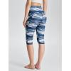 image:imageODODOS Womens High Waisted Yoga Capris with Pockets Tummy Control Non See Through Workout Athletic Running Capri LeggingsBlue Waves
