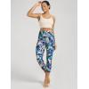 image:imageODODOS Womens High Waisted Yoga Capris with Pockets Tummy Control Non See Through Workout Athletic Running Capri LeggingsBlurred Tropical