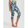 image:imageODODOS Womens High Waisted Yoga Capris with Pockets Tummy Control Non See Through Workout Athletic Running Capri LeggingsBlurred Tropical