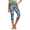 image:imageODODOS Womens High Waisted Yoga Capris with Pockets Tummy Control Non See Through Workout Athletic Running Capri LeggingsBlurred Tropical